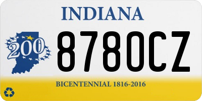 IN license plate 878OCZ