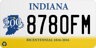 IN license plate 878OFM