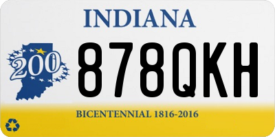 IN license plate 878QKH