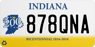 IN license plate 878QNA
