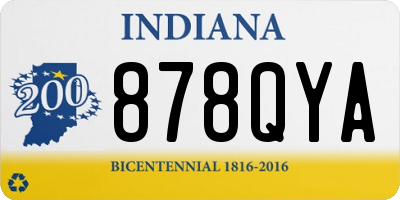 IN license plate 878QYA