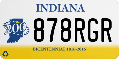 IN license plate 878RGR