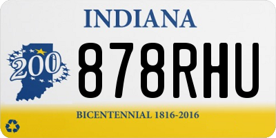 IN license plate 878RHU