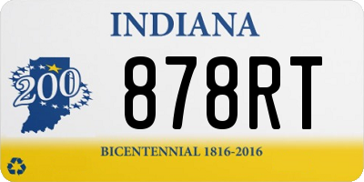 IN license plate 878RT