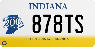 IN license plate 878TS