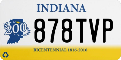 IN license plate 878TVP