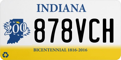 IN license plate 878VCH