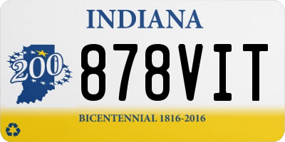 IN license plate 878VIT