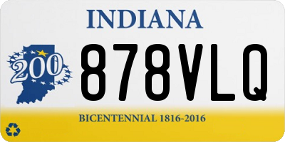 IN license plate 878VLQ