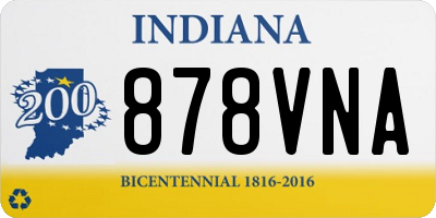 IN license plate 878VNA
