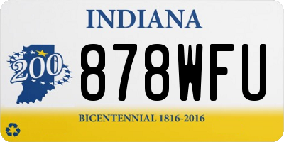 IN license plate 878WFU
