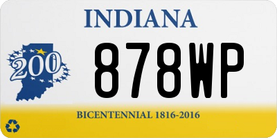 IN license plate 878WP