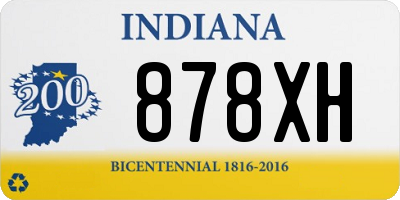 IN license plate 878XH
