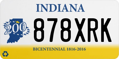 IN license plate 878XRK
