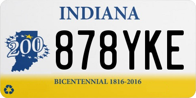 IN license plate 878YKE