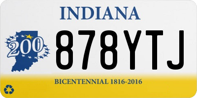 IN license plate 878YTJ