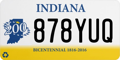 IN license plate 878YUQ