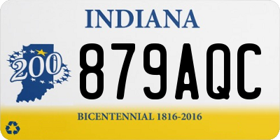IN license plate 879AQC