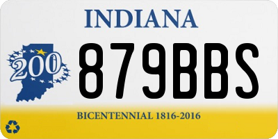 IN license plate 879BBS