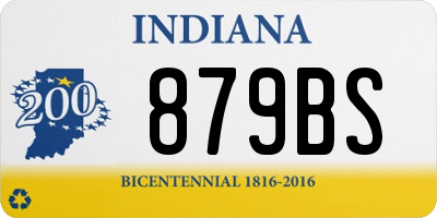 IN license plate 879BS