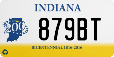 IN license plate 879BT