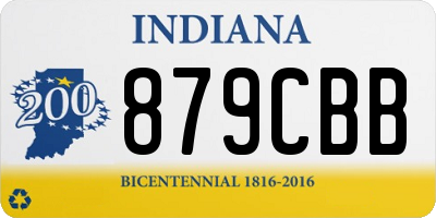 IN license plate 879CBB
