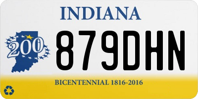 IN license plate 879DHN