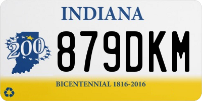 IN license plate 879DKM