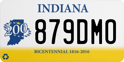 IN license plate 879DMO