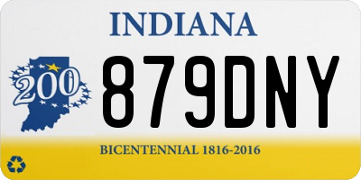 IN license plate 879DNY