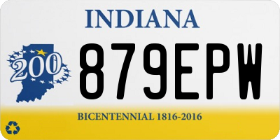 IN license plate 879EPW