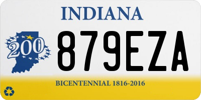 IN license plate 879EZA