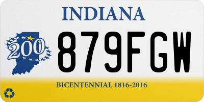 IN license plate 879FGW