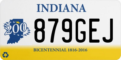 IN license plate 879GEJ