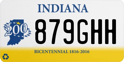 IN license plate 879GHH