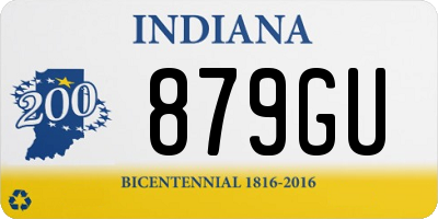 IN license plate 879GU