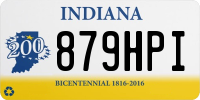 IN license plate 879HPI