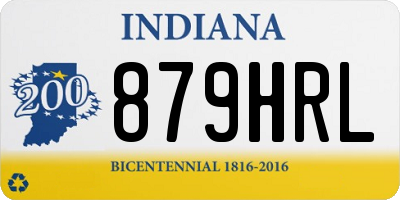 IN license plate 879HRL