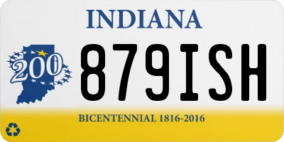 IN license plate 879ISH