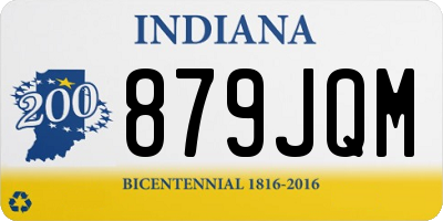 IN license plate 879JQM