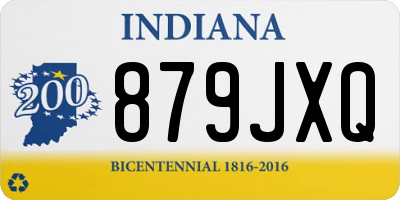 IN license plate 879JXQ
