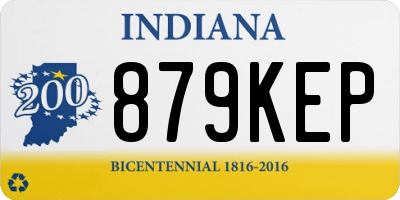 IN license plate 879KEP