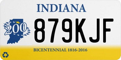 IN license plate 879KJF