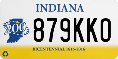 IN license plate 879KKO