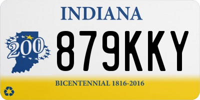 IN license plate 879KKY