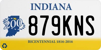 IN license plate 879KNS