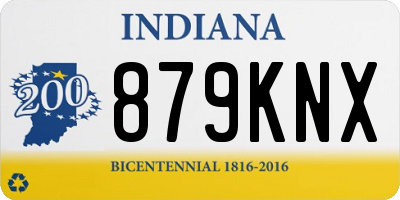IN license plate 879KNX