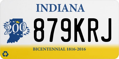 IN license plate 879KRJ