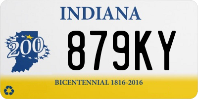 IN license plate 879KY