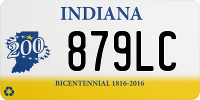 IN license plate 879LC